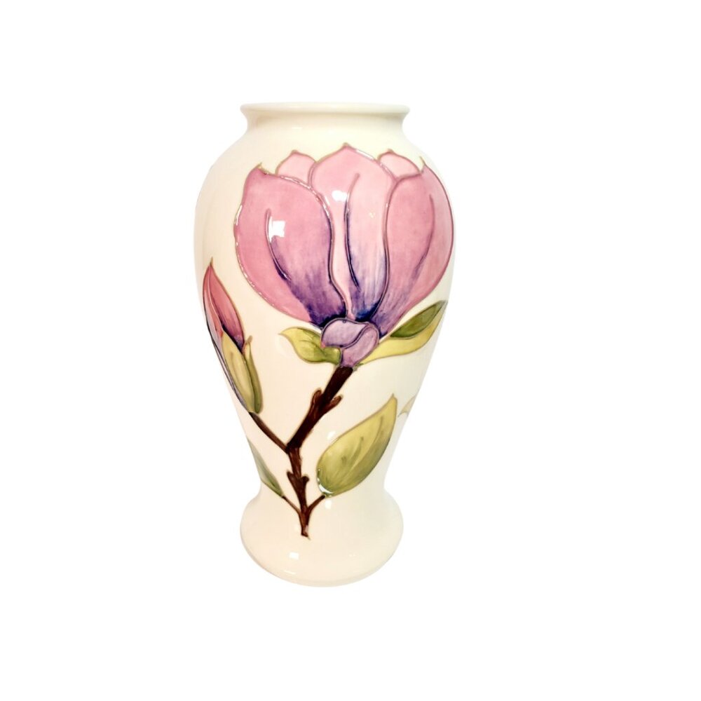 Vintage Moorcroft Magnolia Vase 10.5"– Walter Moorcroft ✨ - Picture 2 of 10